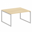 Metal System Quattro Перег. стол (1 столешница) на О-образном м/к 40БО.ПРГ-1.3 Акация Лорка/Металл С