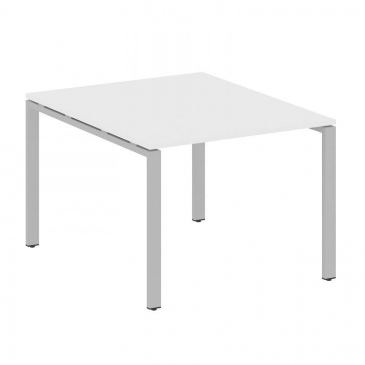 Metal System Переговорный стол (1 столешница) на П-образном м/к БП.ПРГ-1.1 Белый/Металл Серый 1000*1