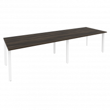 Onix Стол переговорный O.MP-PRG-2.4 Дуб Мали/Металл Белый 3160*980*750