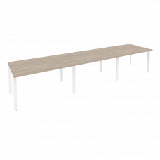 Onix Стол переговорный O.MP-PRG-3.3 Дуб Аттик/Металл Белый 4140*980*750