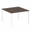 Metal System Quattro Переговорный стол (1 столешница) на П-образном м/к 50БП.ПРГ-1.2 Венге Цаво/Мета