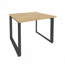 Onix Стол переговорный O.MO-PRG-1.1 Тиквуд Светлый/Металл Антрацит 980*980*750