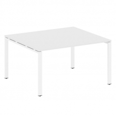 Metal System Переговорный стол (1 столешница) на П-образном м/к БП.ПРГ-1.3 Белый/Металл Белый 1400*1