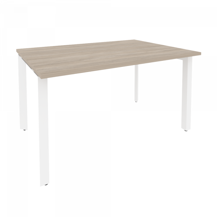 Onix Стол переговорный O.MP-PRG-1.3 Дуб Аттик/Металл Белый 1380*980*750
