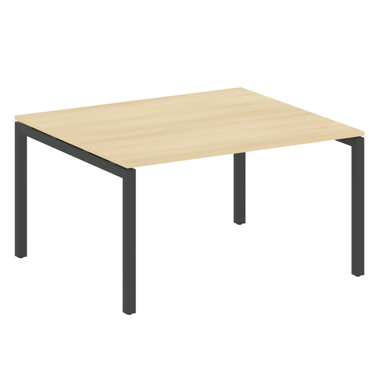 Metal System Quattro Переговорный стол (1 столешница) на П-образном м/к 50БП.ПРГ-1.3 Акация Лорка/Ме