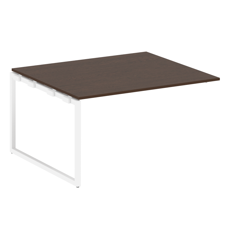 Metal System Quattro Проходной элемент перег. стола на О-образном м/к 40БО.ППРГ-3 Венге Цаво/Металл