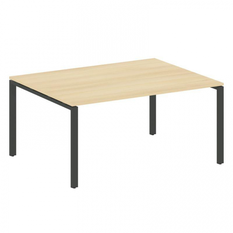 Metal System Переговорный стол (1 столешница) на П-образном м/к БП.ПРГ-1.4 Акация Лорка/Металл Антра