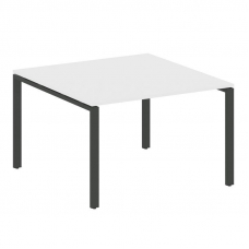 Metal System Переговорный стол (1 столешница) на П-образном м/к БП.ПРГ-1.2 Белый/Металл Антрацит 120