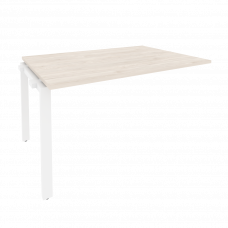 Onix Проходной наборный элемент переговорного стола O.MP-NPRG-3 Денвер Светлый/Металл Белый 1380*980