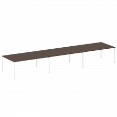 Metal System Quattro Переговорный стол (3 столешницы) на П-оразном м/к 40БП.ПРГ-3.5 Венге Цаво/Метал