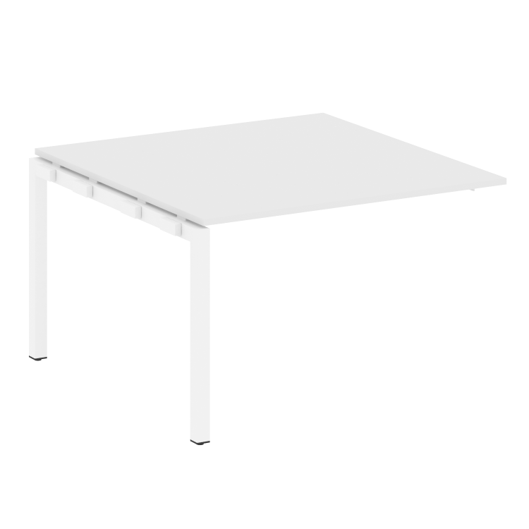 Metal System Quattro Проходной элемент перег. стола на П-образном м/к 50БП.ППРГ-2 Белый/Металл Белый