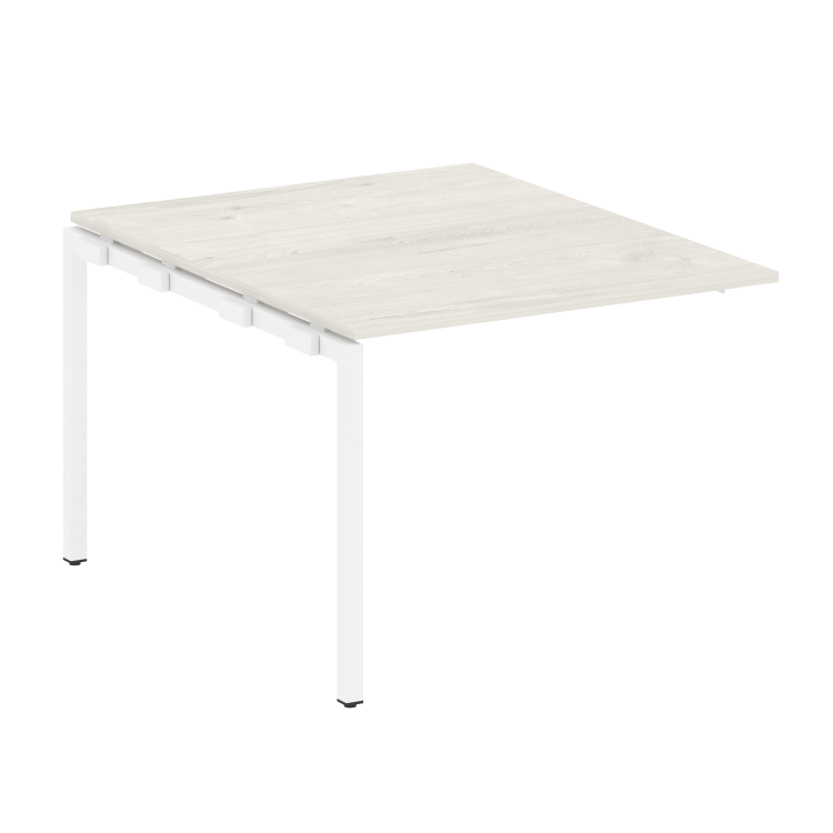 Metal System Quattro Проходной элемент перег. стола на П-образном м/к 40БП.ППРГ-1 Дуб Наварра/Металл