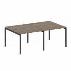 Metal System Quattro Переговорный стол (2 столешницы) на П-образном м/к 40БП.ПРГ-2.1 Вяз Благородный