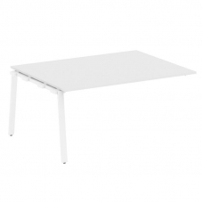 Metal System Проходной элемент перег. стола на А-образном м/к БА.ППРГ-4 Белый/Металл Белый 1600*1235