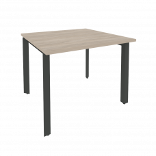 Onix Стол переговорный O.MP-PRG-1.1 Дуб Аттик/Металл Антрацит 980*980*750