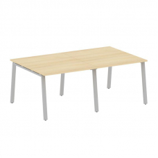Metal System Переговорный стол (2 столешницы) на А-образном м/к БА.ПРГ-2.1 Акация Лорка/Металл Серый