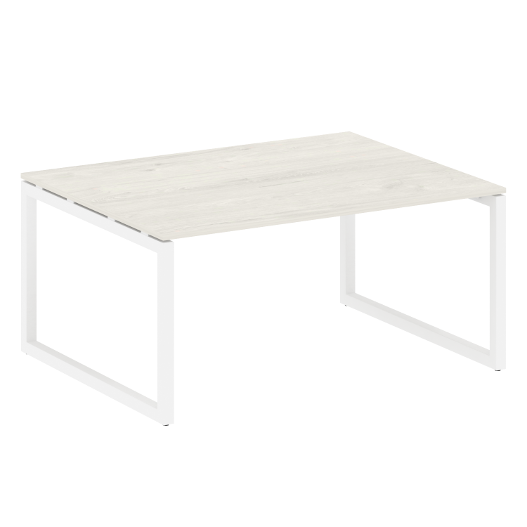 Metal System Quattro Переговорный стол (1 столешница) на О-образном м/к 50БО.ПРГ-1.4 Дуб Наварра/Мет