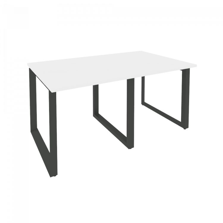 Onix Стол переговорный O.MO-PRG-2.0 Белый Бриллиант/Металл Антрацит 1560*980*750