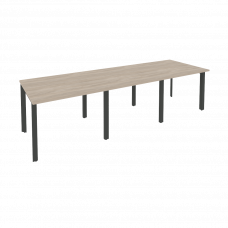 Onix Стол переговорный O.MP-PRG-3.1 Дуб Аттик/Металл Антрацит 2940*980*750