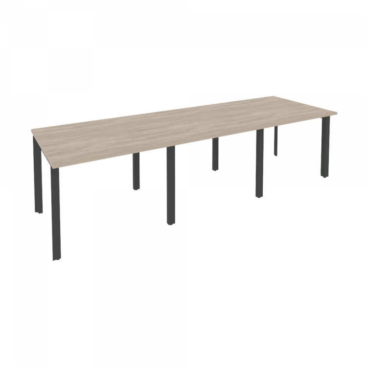 Onix Стол переговорный O.MP-PRG-3.1 Дуб Аттик/Металл Антрацит 2940*980*750