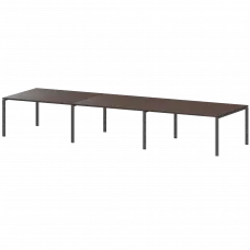 Стол на металлокаркасе для заседаний АМП-480 Дуб венге/Антрацит 4800x1236x760 Арго-М