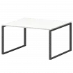 Стол переговорный на металлокаркасе СМСП-О-12.123.Пр25 Белый/Антрацит 1200x1236x750 Смарт