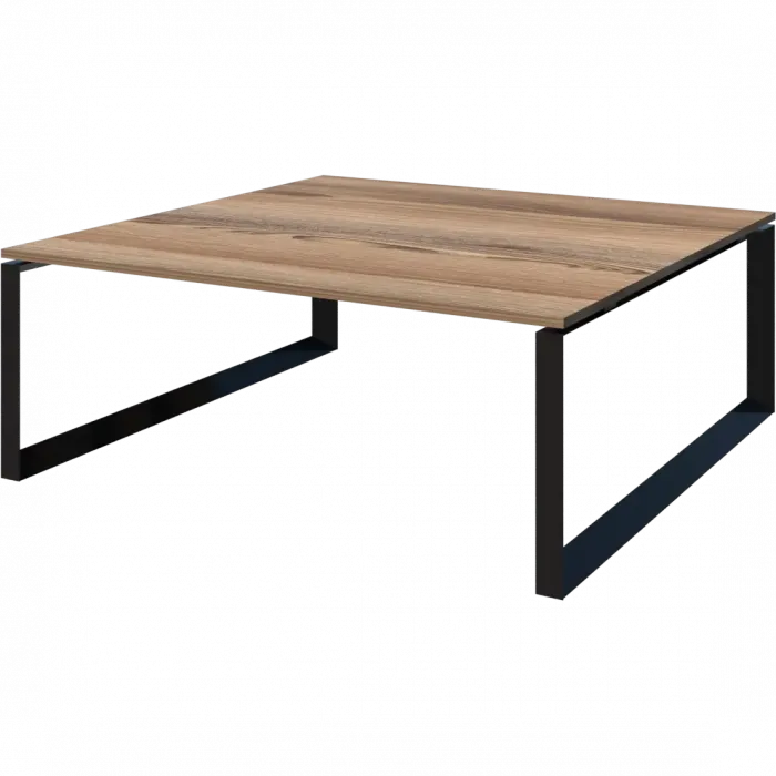 Стол переговорный на металлокаркасе НТМП.О.160.11 Дуб сафари/Антрацит 1600x1100x750 Аргентум-МП