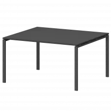 Стол переговорный на металлокаркасе СМСП-П-12.123.Пр25 Графит/Антрацит 1200x1236x750 Смарт