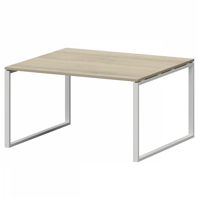 Стол переговорный на металлокаркасе СМСП-О-12.123.Пр25 Кронберг/Белый 1200x1236x750 Смарт