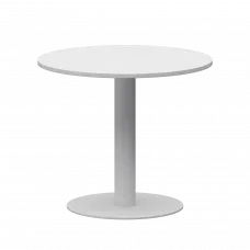 Стол круглый АМ-Д90 Белый/Белый 900x900x760 Арго-М