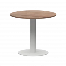 Стол круглый АМ-Д90 Темный шимо/Белый 900x900x760 Арго-М