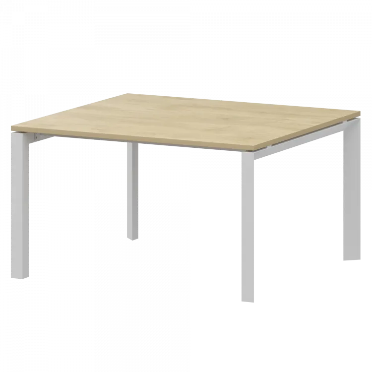 Стол переговорный на металлокаркасе НТМП.П.120.11 Баттл Рок/Белый 1200x1100x750 Аргентум-МП