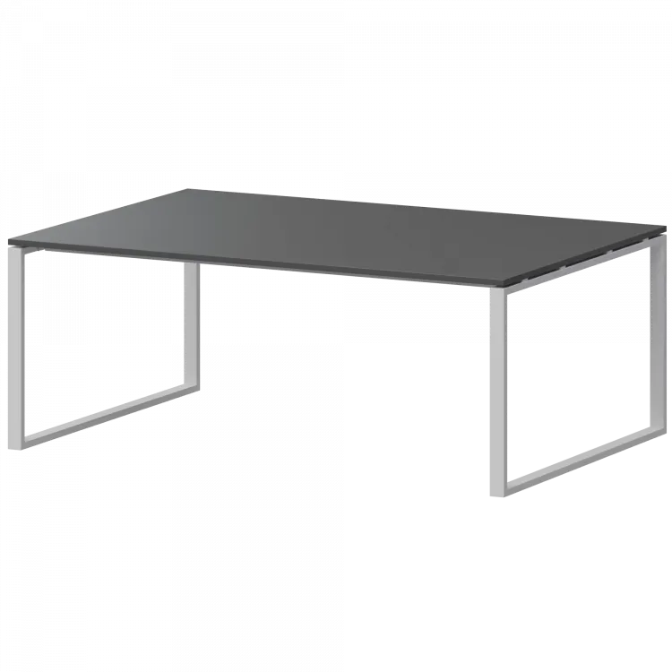 Стол переговорный на металлокаркасе АМП.О-005.123 Антрацит/Белый 1800x1236x760 Арго-М