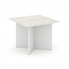 Style Project Стол переговорный квадрат. SN-D.SPRG-003 Дуб Наварра/Белый 980*980*750