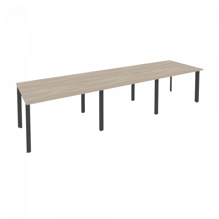 Onix Стол переговорный O.MP-PRG-3.2 Дуб Аттик/Металл Антрацит 3540*980*750