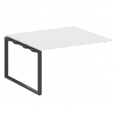 Metal System Проходной элемент перег. стола на О-образном м/к БО.ППРГ-3 Белый/Металл Антрацит 1400*1