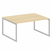 Metal System Quattro Перег. стол (1 столешница) на О-образном м/к 40БО.ПРГ-1.4 Акация Лорка/Металл С