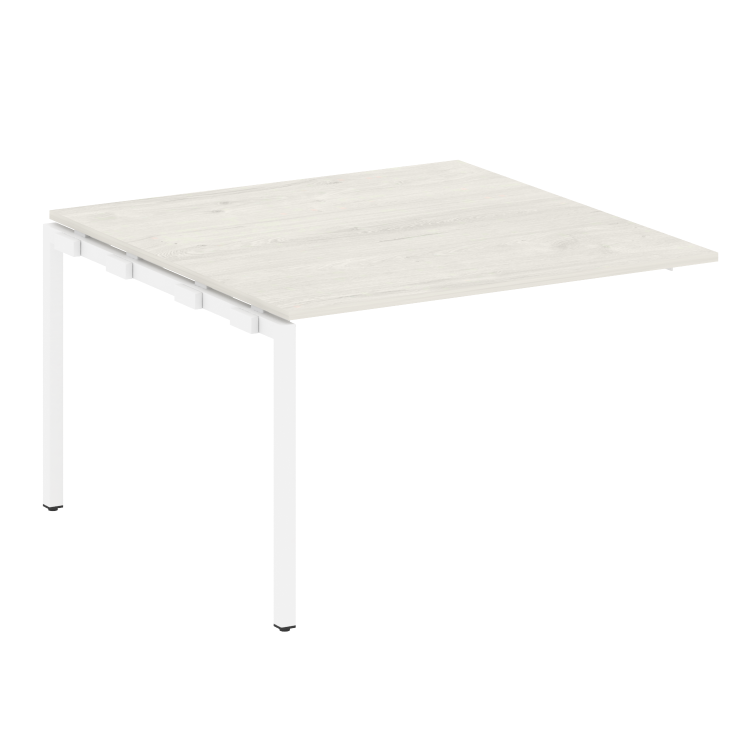 Metal System Quattro Проходной элемент перег. стола на П-образном м/к 40БП.ППРГ-2 Дуб Наварра/Металл