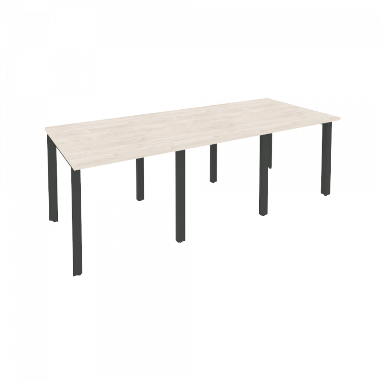 Onix Стол переговорный O.MP-PRG-3.0 Денвер Светлый/Металл Антрацит 2340*980*750