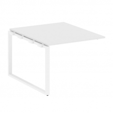 Metal System Проходной элемент перег. стола на О-образном м/к БО.ППРГ-1 Белый/Металл Белый 1000*1235