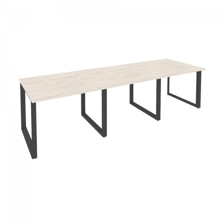 Onix Стол переговорный O.MO-PRG-3.1 Денвер Светлый/Металл Антрацит 2940*980*750