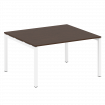 Metal System Quattro Переговорный стол (1 столешница) на П-образном м/к 50БП.ПРГ-1.3 Венге Цаво/Мета