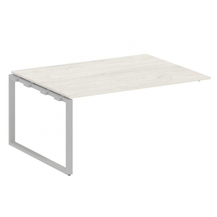 Metal System Проходной элемент перег. стола на О-образном м/к БО.ППРГ-4 Дуб Наварра/Металл Серый 160