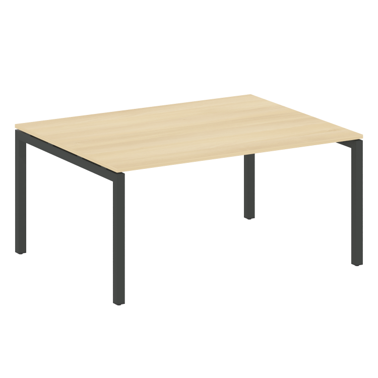 Metal System Quattro Переговорный стол (1 столешница) на П-образном м/к 50БП.ПРГ-1.4 Акация Лорка/Ме