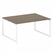 Metal System Quattro Перег. стол (1 столешница) на О-образном м/к 40БО.ПРГ-1.4 Вяз Благородный/Метал