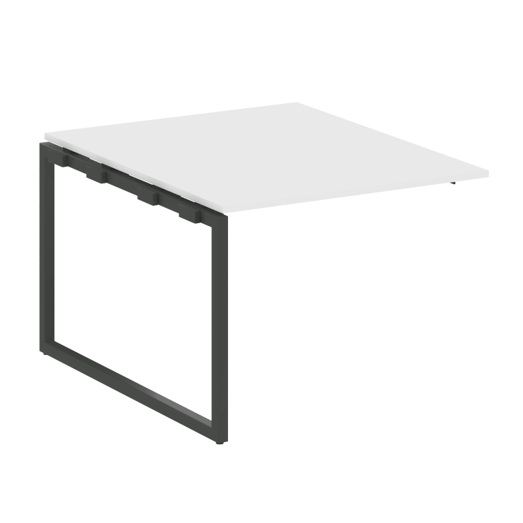 Metal System Quattro Проходной элемент перег. стола на О-образном м/к 40БО.ППРГ-1 Белый/Металл Антра