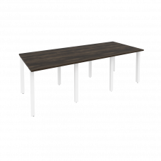 Onix Стол переговорный O.MP-PRG-3.0 Дуб Мали/Металл Белый 2340*980*750