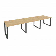 Onix Стол переговорный O.MO-PRG-3.2 Тиквуд Светлый/Металл Антрацит 3540*980*750