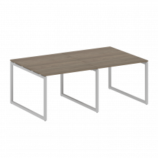 Metal System Quattro Перег. стол (2 столешницы) на О-образном м/к 40БО.ПРГ-2.1 Вяз Благородный/Метал
