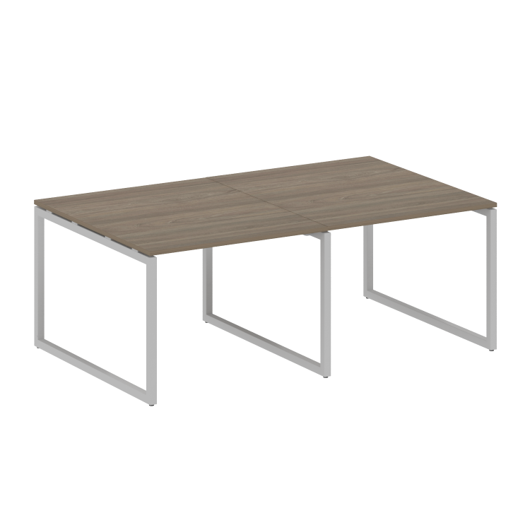 Metal System Quattro Перег. стол (2 столешницы) на О-образном м/к 40БО.ПРГ-2.1 Вяз Благородный/Метал